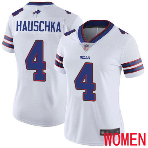Women Buffalo Bills #4 Stephen Hauschka White Vapor Untouchable Limited Player NFL Jersey